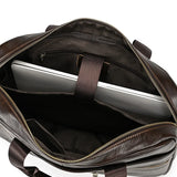Genuine Leather Briefcase Bag for 15.6 inch laptop computer bag cowskin handbag for men male leather crossbody shoulder bag