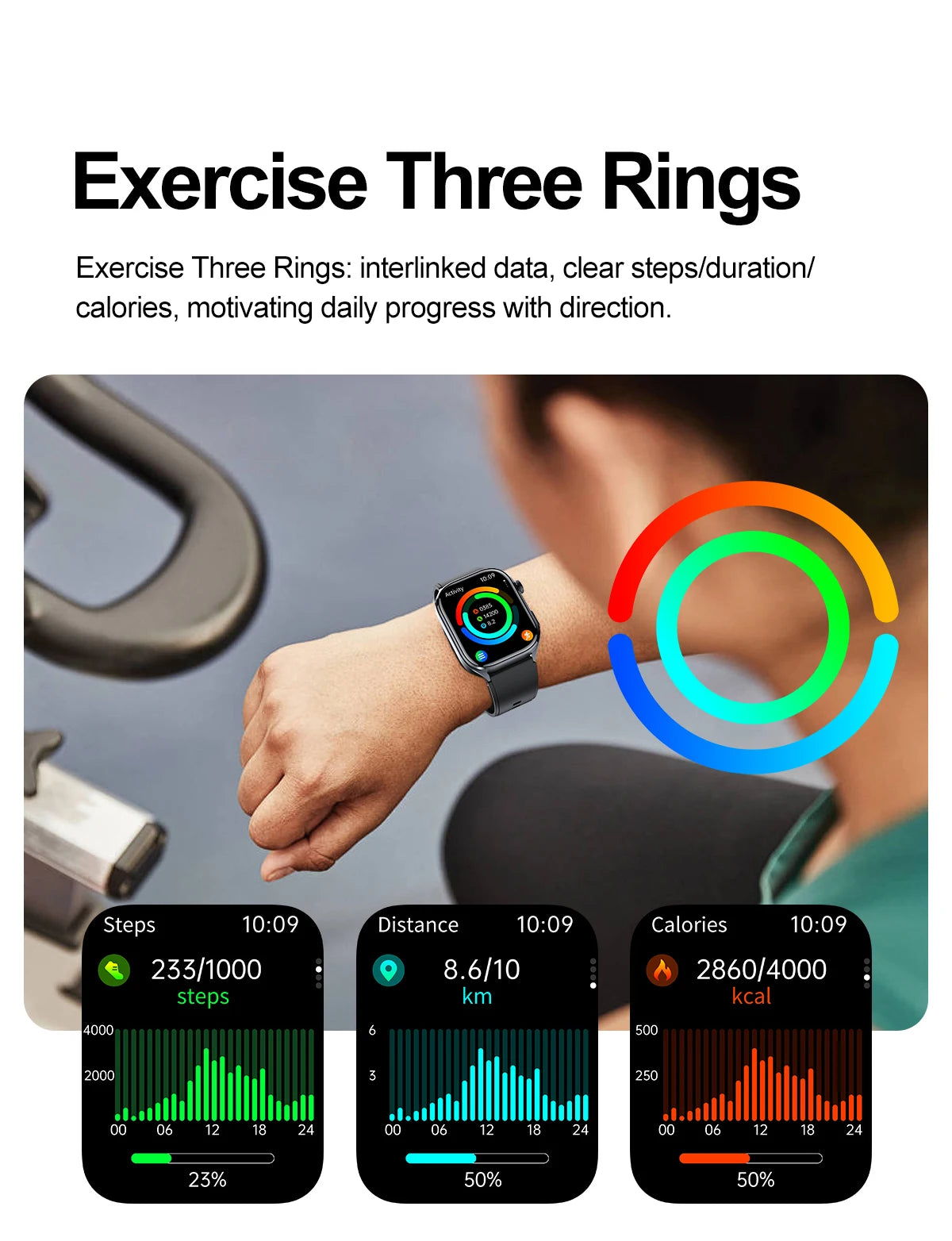 ECG+PPG Health Smartwatch – AI Body Analysis & BT Calling