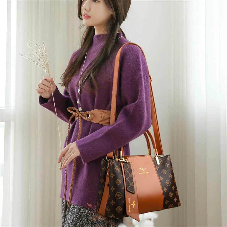 Luxury Print Leather Crossbody & Shoulder Bag