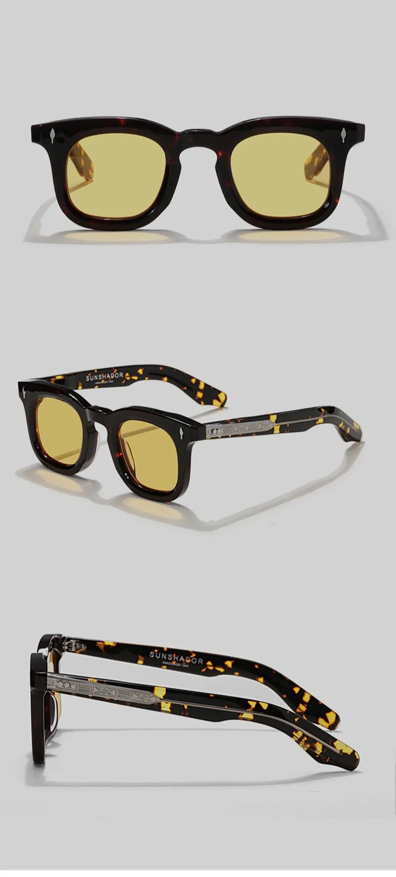 Handcrafted Acetate Round Sunglasses – UV400 Protection