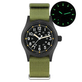 Militado ML05 38mm Vintage Watch VH31 Quartz Movement Field Watches Domed Sapphire Crystal With High Clear AR Coating Wristwatch