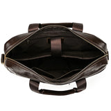 Genuine Leather Briefcase Bag for 15.6 inch laptop computer bag cowskin handbag for men male leather crossbody shoulder bag