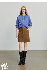 Toyouth Corduroy A-Line Mini Skirt | Autumn 2025