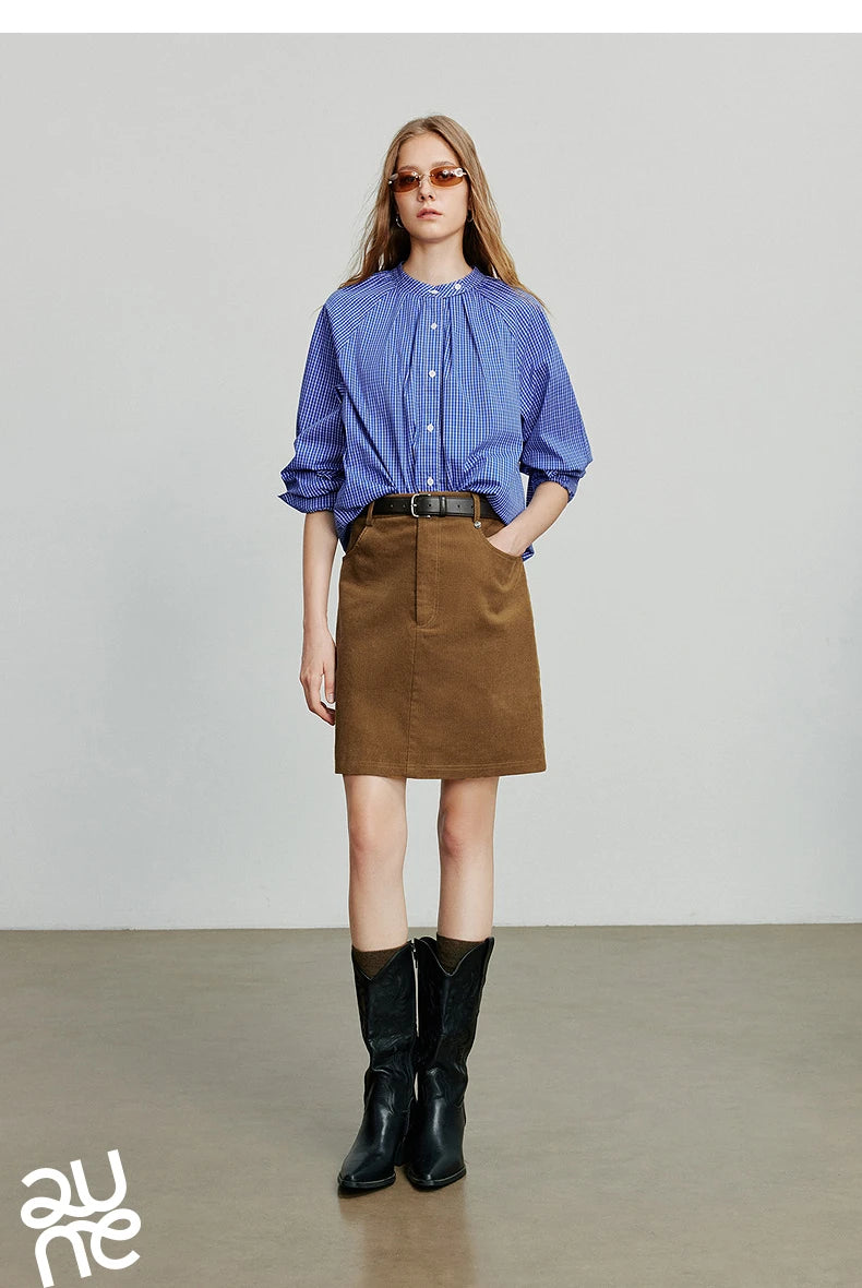 Toyouth Corduroy A-Line Mini Skirt | Autumn 2025
