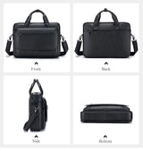 SCHLATUM Genuine Leather Briefcases Hard For Men 16 Inch Office Bussiness Computer Bag Luxury Vintage Handbags