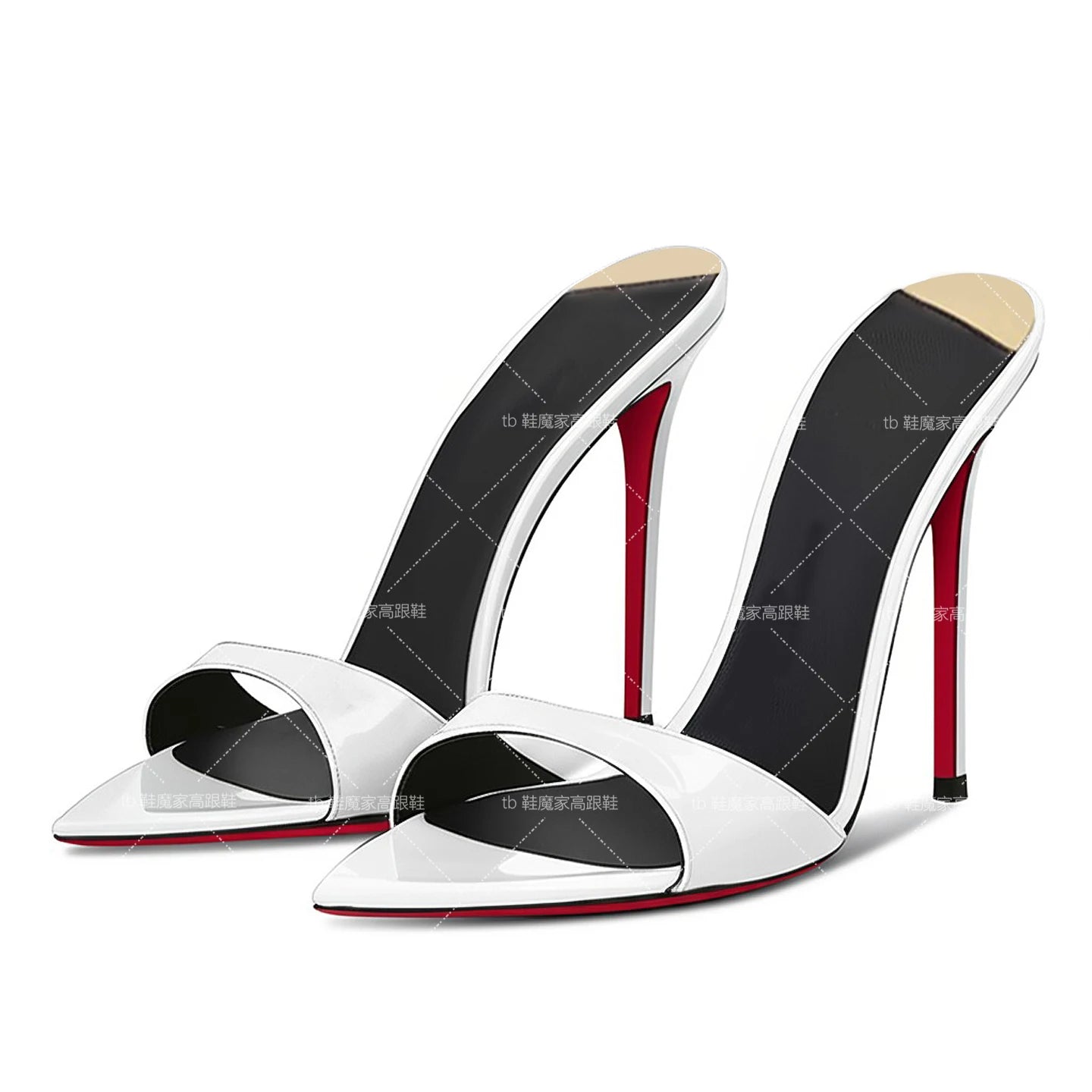 Women's Pointed-Toe Stiletto Heels — Open-Toe Summer Sandals