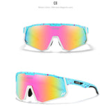 KDEAM High-End Sports Sunglasses Polarized Men's Cycling Glasses Dismountable TR90 Frame And Nose Pads Easy To Exchange