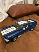 Technical MOC 10265 Mustang Muscle Sports Car Building Block Model Racing Vehicle Assemble Toy Bricks For Kid Adult Gifts
