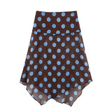 Polka Dot Printed Midi Skirts Two Piece Sets for Women 2026 Summer Chic Scarf Halter Top Suits Beach Woman 2 Piece Outfits