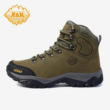 MERRTO Cowhide Outdoor Men Hiking Shoes Trekking Hunting women Tourism Mountain Breathable Climbing Sneakers Tactical boots