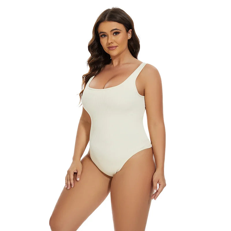 Ribbed Sculpting Seamless Jumpsuit | Firm Compression Shapewear