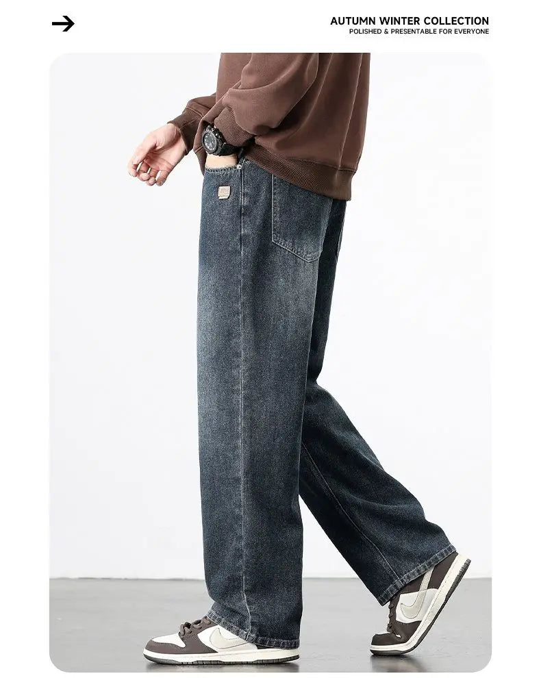 Men's Vintage Loose-Fit Baggy Jeans | Spring & Autumn