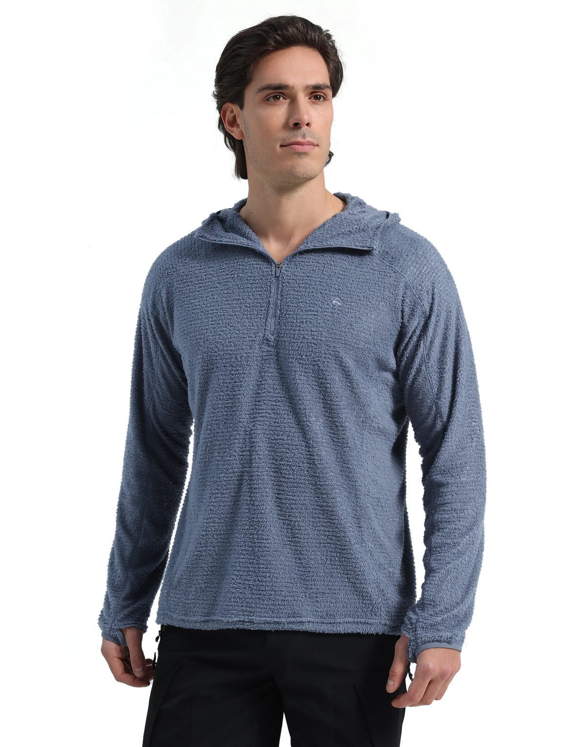 Pioneer Camp Men's Hoodies Outdoor Professional Grade Fleece Warmth Sweatshirt Zip PrimaLoft Active Evolve For Camping Hiking