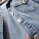 Vintage USA-Made Cropped Denim Jacket – Summer Short Sleeve Jean Top