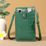 Women Mini Bag PU Leather Crossbody Purse Wallet Shoulder Pouch Mobile Phone Bag