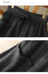 Wool A-Line Midi Skirt – Women's Knit Autumn Winter