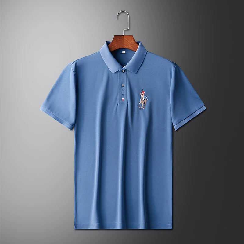 Men's Embroidered Polo Shirt – Casual Summer Style