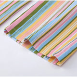 Street Striped Jeans Women's High-Waist Pockets Wide-Leg Trouser 2026 Spring Summer Retro Multicolor Vertical Stripe Denim Pant