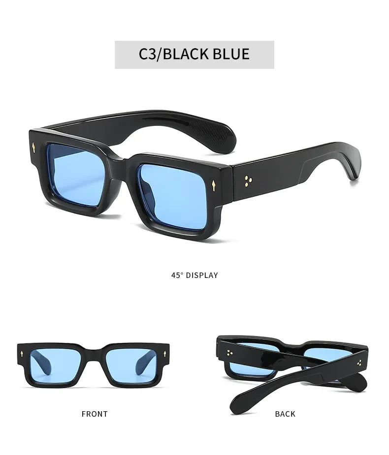 Retro Square Sunglasses – UV400 Luxury Shades