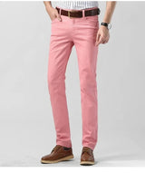 Men's Colorful Stretch Denim Jeans | Slim Fit
