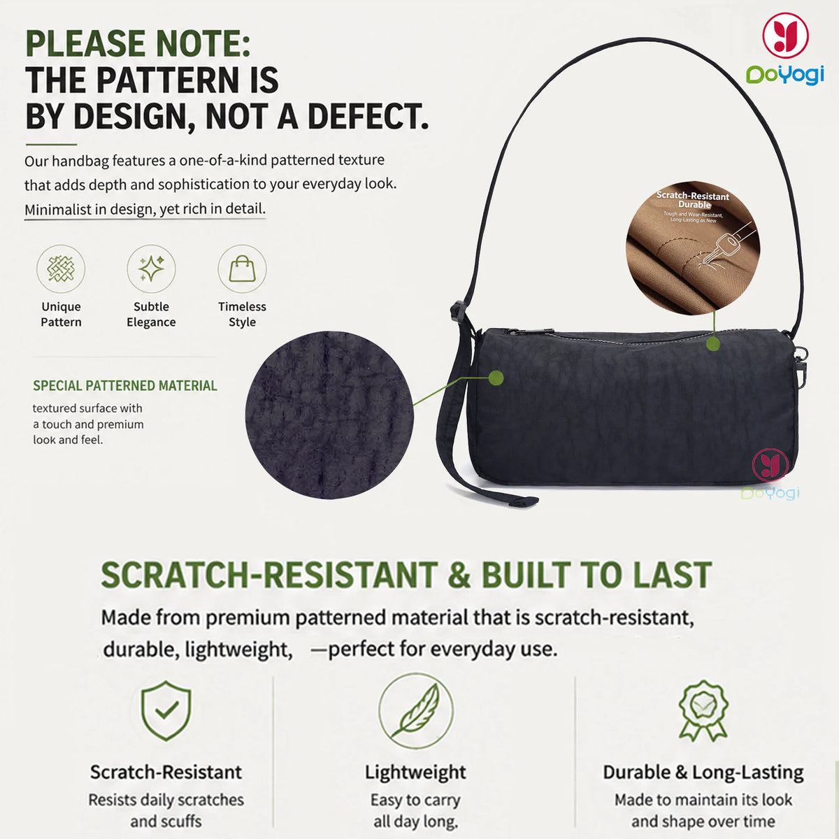 Nylon Mini Loaf Bag Fashion Large Capacity Women Nylon Bowler Bag  Trendy Commuting Shoulder Bags Shopping Crossbody Pack
