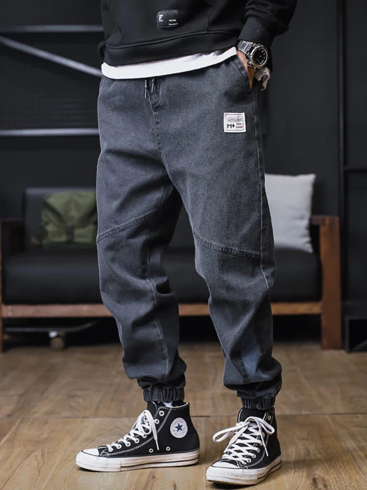 Men’s Relaxed Fit Cargo Harem Jeans