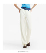 Women's Soft Denim Mid-Rise Wide-Leg Jeans