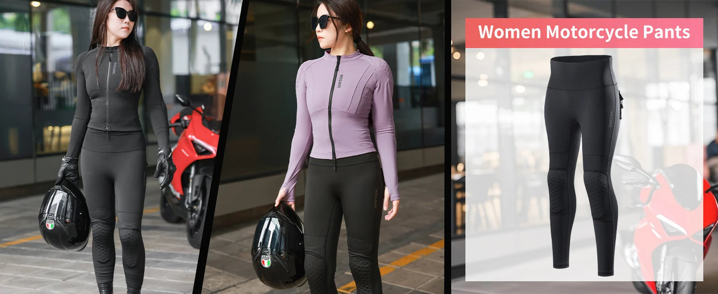 WOSAWE Women Motorcycle Jacket Downhill Motocross Motorbike Reflective Summer Biker Riding Clothing Apparel