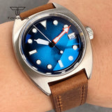 Tandorio 36mm Dive Military Automatic Miyota8215 Mechanical Watch for Men Domed Sapphire Unisex Wristwatch 20BAR Waterproof Lume