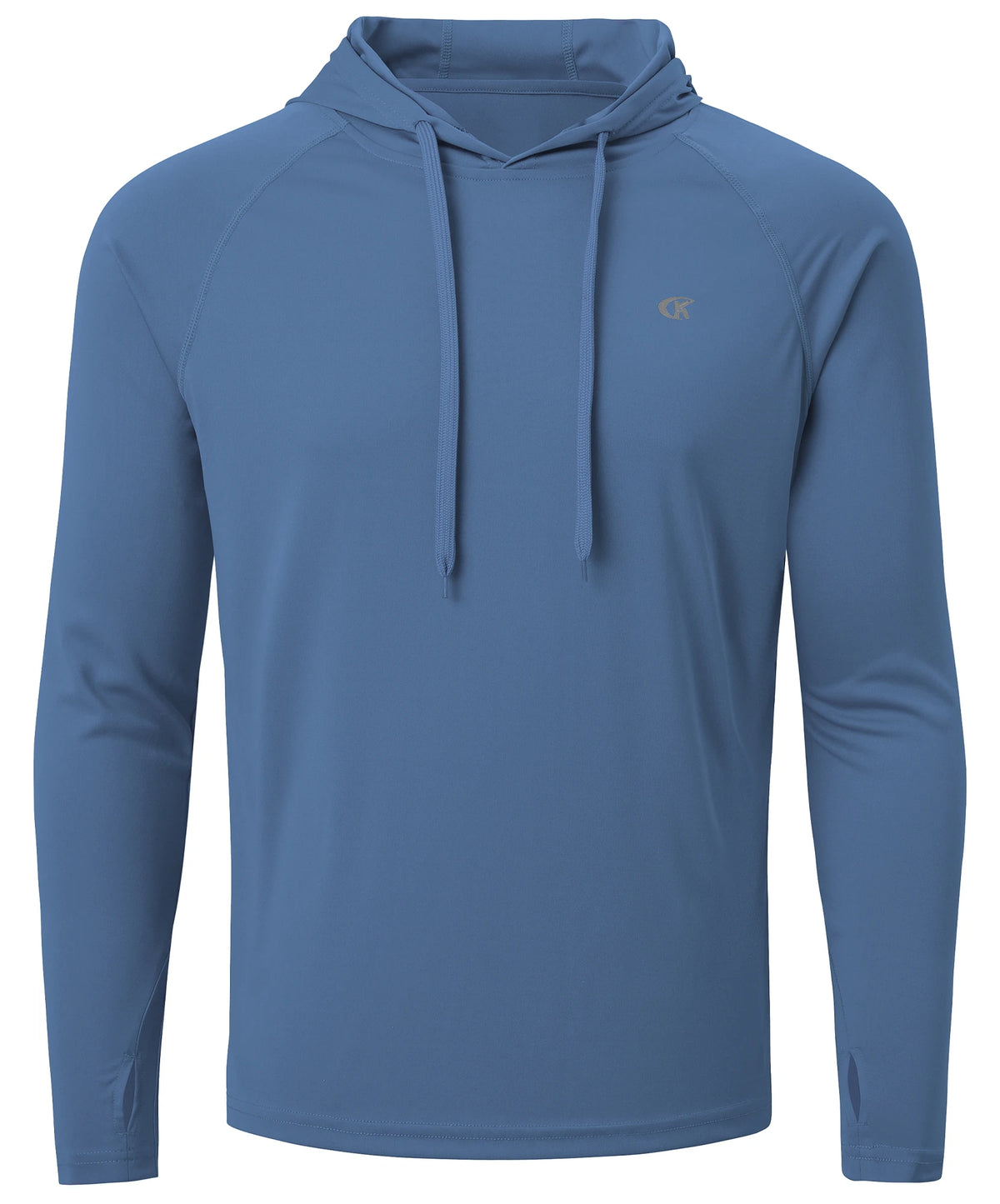 Summer Men's Long Sleeve UPF 50+ Hoodie T-Shirts, Rash Guard Quick Dry T-shirt Outdoor Sport Running Pullover