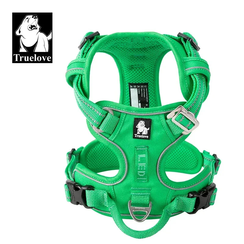 Truelove Dog Harness – Camo Reflective Nylon, All Breeds