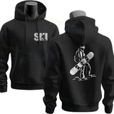 Men's Ski & Snowboard Graphic Hoodie for Fall and Winter