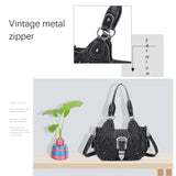 Women Handbag Satchel Top-handle Shoulder Bag PU Dumpling Pack Multi-pockets Shoulder Bags Phone Money Pack