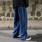 Men's Korean Wide-Leg Jeans – Relaxed Streetwear Fit