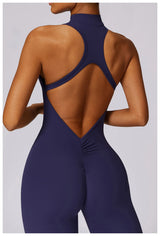 V-Back Athletic Yoga Jumpsuit