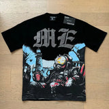 MIXED EMOTION Oversized Cotton Rhinestone T-Shirt