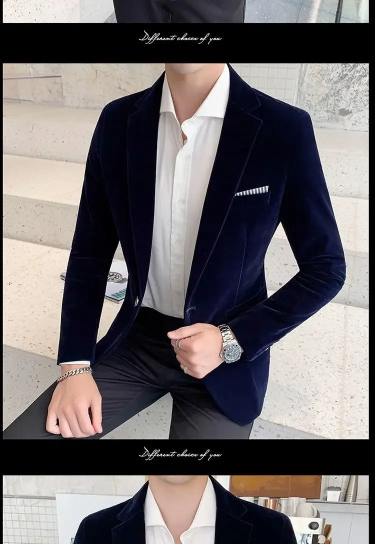 Men’s Slim-Fit Corduroy Blazer