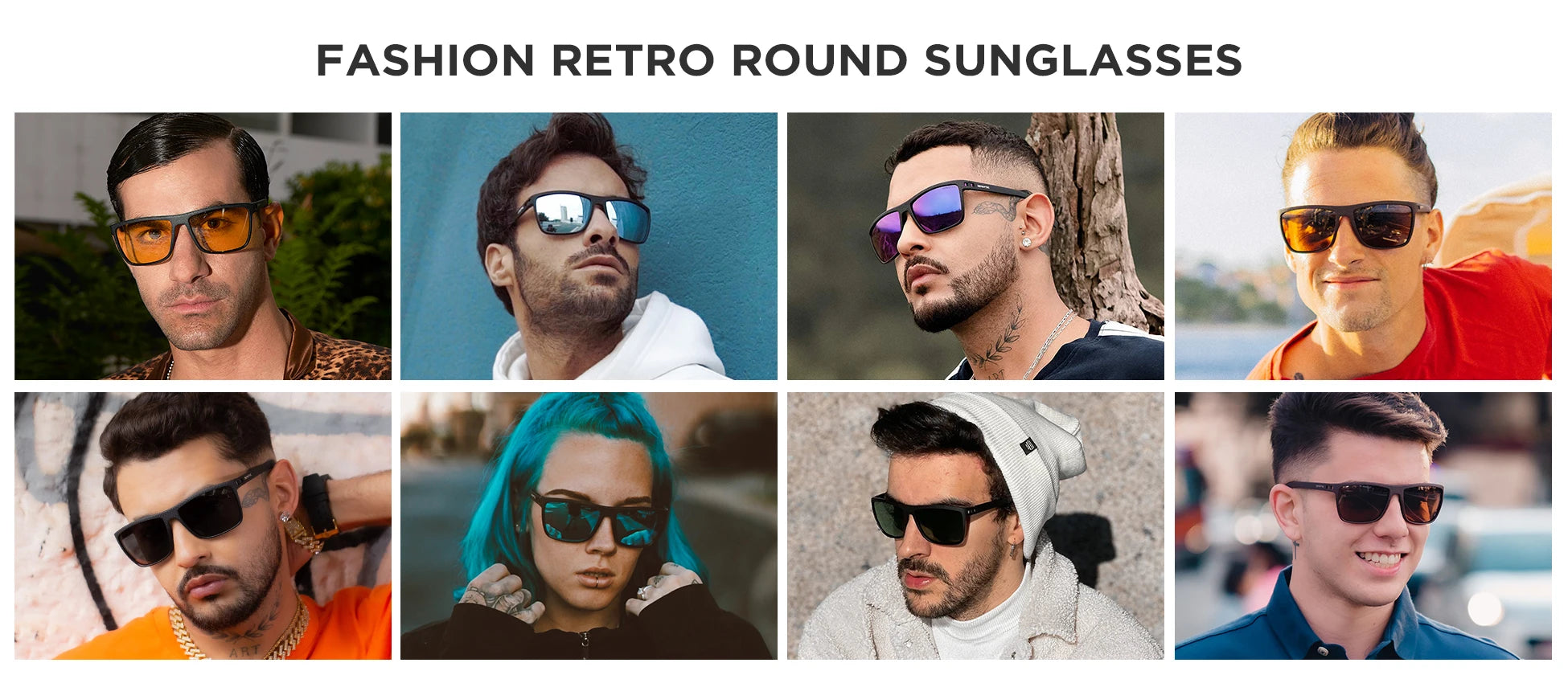 ZENOTTIC Polarized Square Sunglasses for Women & Men