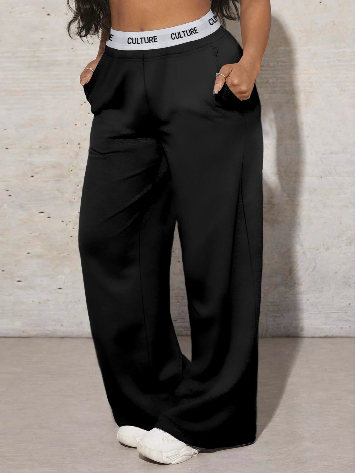 Women's High-Waisted Wide-Leg Casual Pants