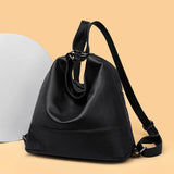 Top Quality Leather Backpack Women Bagpack Female Large Capacityf or Commute Travel School Backpack Shoulder Bags for Women Sac