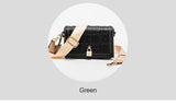CH Crossbody Bag For Women Luxury Monogram Leather Handbag Fashion Wide Strap Shoulder Bag Elegant Lock Flap Bag For Daily Use