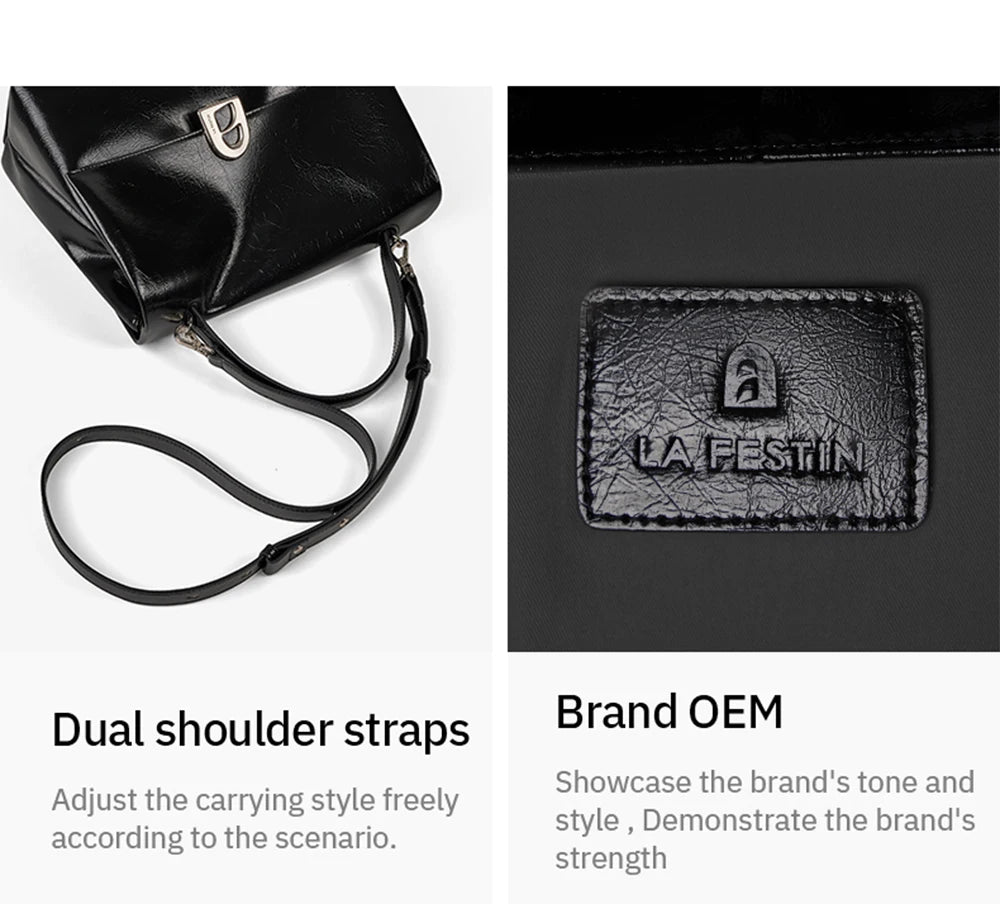 LA FESTIN Original New Large Capacity Tote Bag Handbags Woman Shoulder Bag Luxury Designer Crossbody Bags A door Series