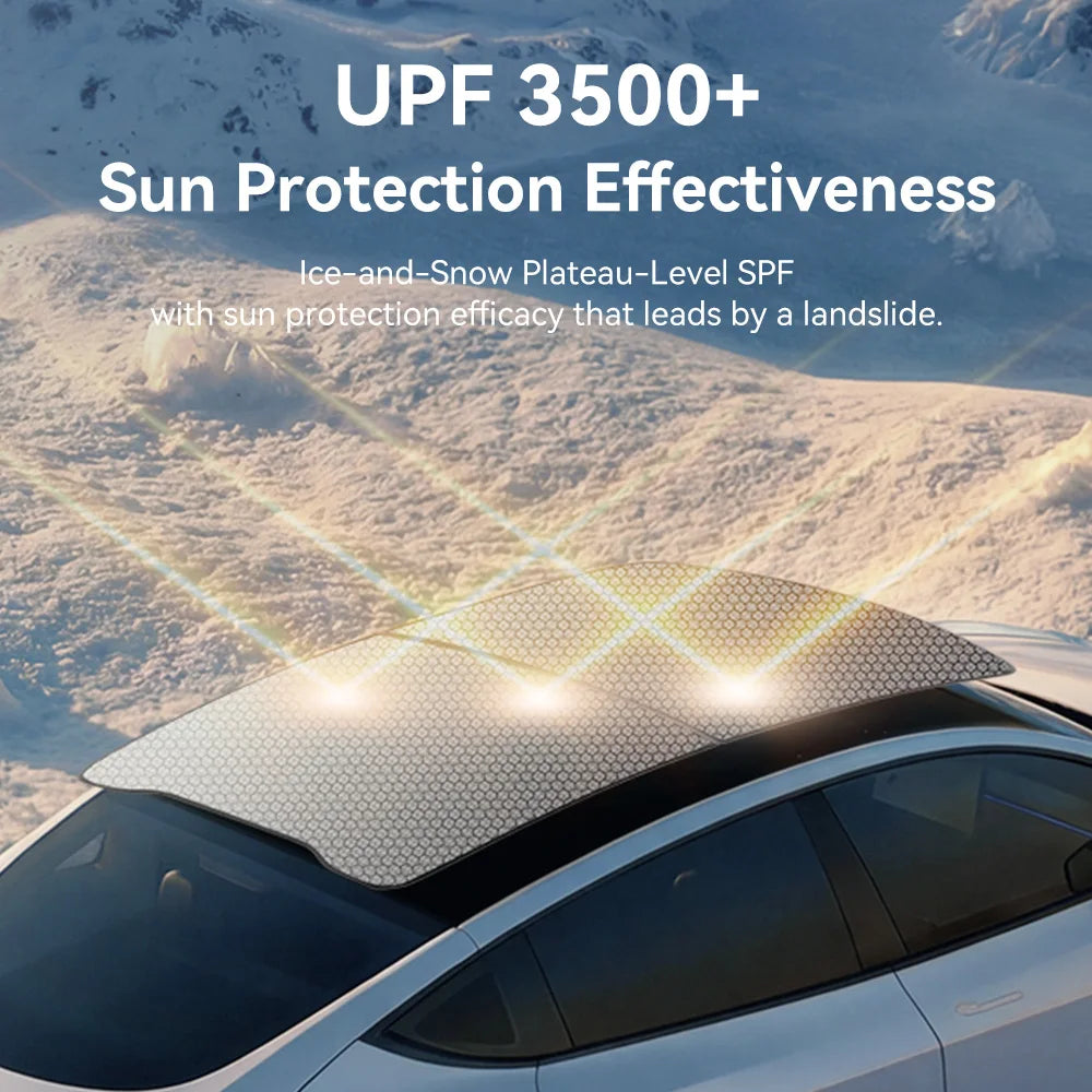 Tesla Model 3/Y Graphene Honeycomb Roof Sunshade Set