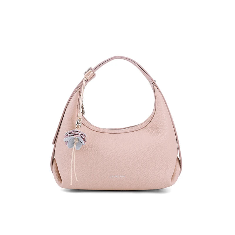 LA FESTIN Original Handbag Women New Shoulder Bags Fashion Half Moon Bag Crossbody Bag Luxury Brand Bags Ladies Leather Bag