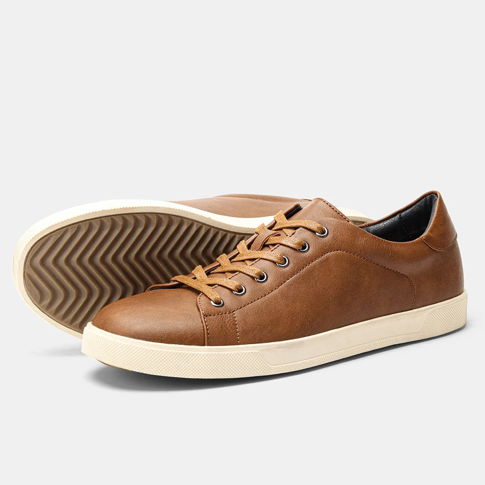 Men's casual shoes 2025 brand fashion comfortable leather shoes men