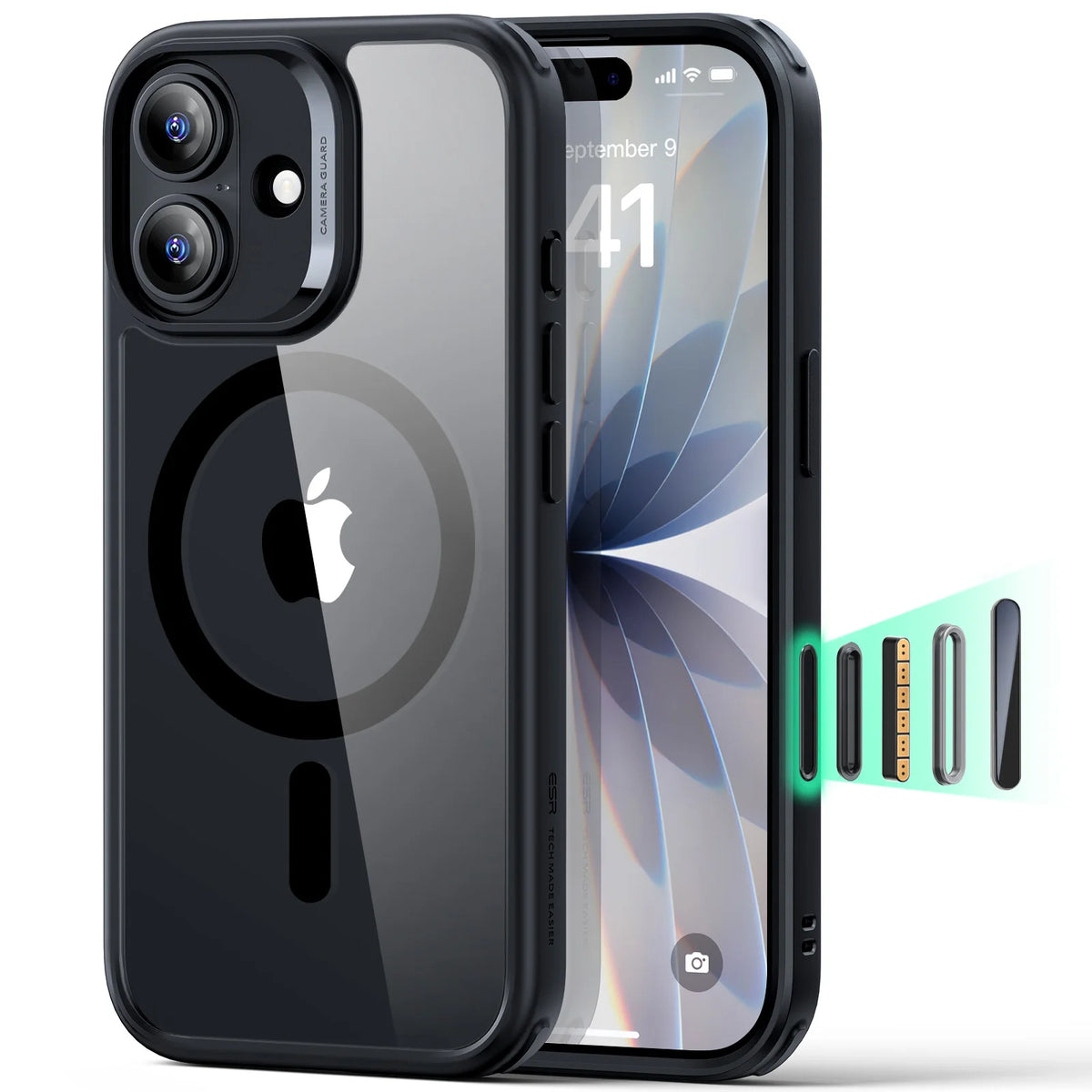 ESR Magnetic iPhone Case with Camera Guard