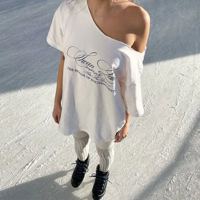 Casual Relaxed Graphic Tee | Chic Summer Streetwear