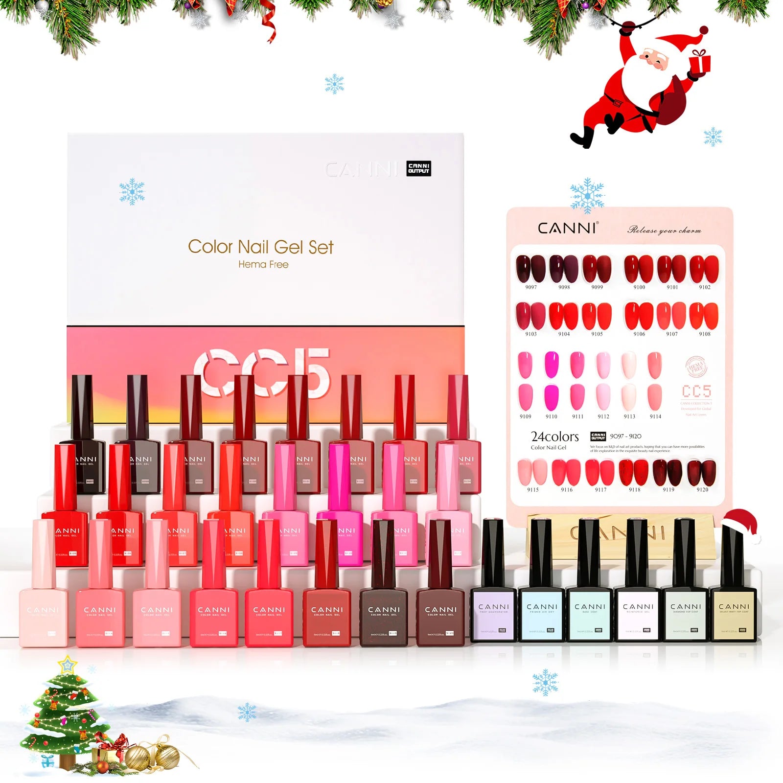 CANNI 30pcs Gel Polish Kit – HEMA & TPO Free CC Collection