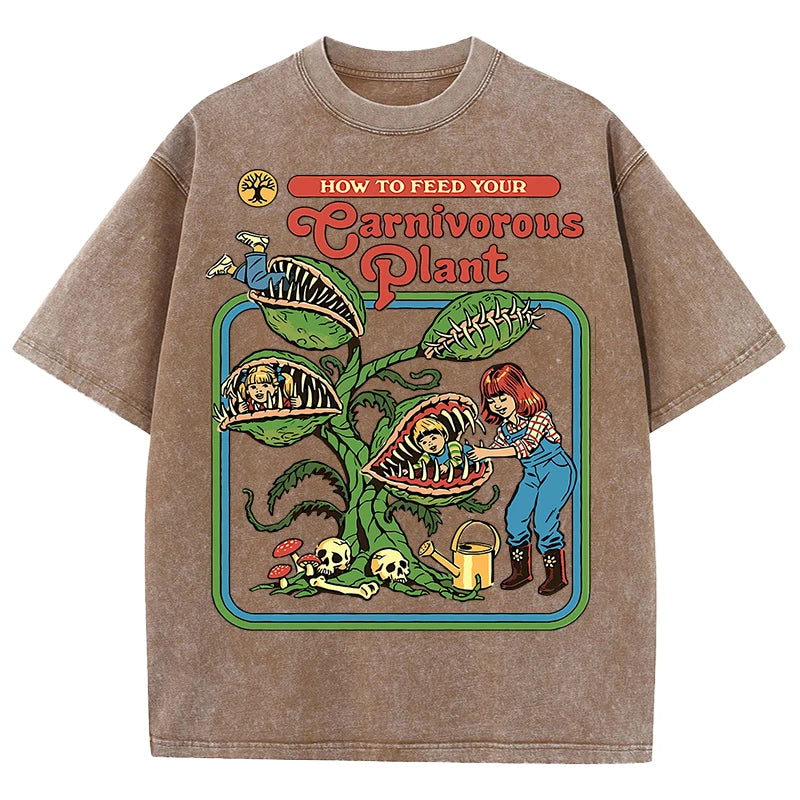 Men’s Plant Graphic Washed Cotton T-Shirt