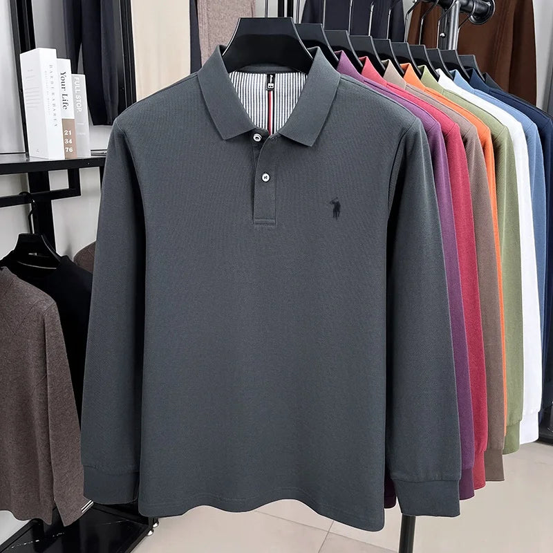 Men's Premium Cotton Embroidered Polo Shirt – Smart Casual